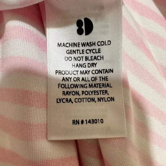 Dot Dot Smile Baby Girl‎ Size 12/24M Pink White Stripe Tank Twirl Dress NWT - Picture 6 of 6